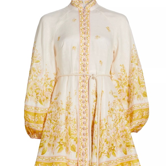 Zimmermann Dresses & Skirts - Zimmermann Pink Gold Floral (4-6)
